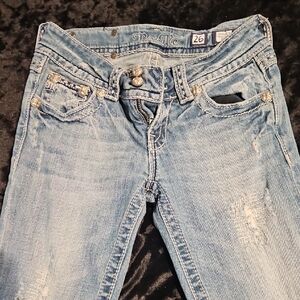 Miss Me Light Blue Distressed Skinny Jeans